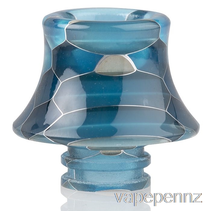 510 Cone Snake Skin Resin Drip Tip Light Blue VAPE NZ